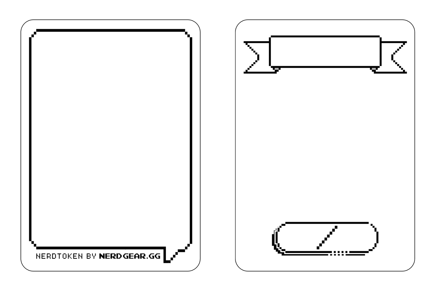 NerdTokens - 10 Pack - HARD Dry Erase Tokens